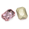 Faceted Rectangle Glass Pointed Back Rhinestone Cabochons RGLA-A017-10x14mm-S26-2