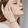 4Pcs 2 Styles Alloy Multi-strand Bracelets for Women BJEW-SC0001-59-5