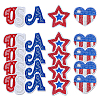 15Pcs 3 Styles Handicraft Beading Felt Appliques PATC-FH0001-24-1
