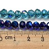Electroplate Glass Beads Strands EGLA-A034-T6mm-I-3