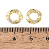 Brass Micro Pave Clear Cubic Zirconia European Beads CU-CBAC675-10G-2