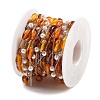 Handmade Amber & CCB Plastic Beaded Chains CHS-P019-12G-3