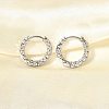 Non-Tarnish 304 Stainless Steel Grooved Hoop Earrings EJEW-M218-01A-P-4