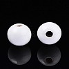 Spray Painted Round Natural Schima Wood Beads WOOD-A018-8mm-30-2