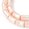 Electroplate Opaque Glass Imitation Pearl Beads Strands EGLA-H113-07A-3