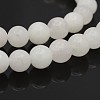 Natural Round White Jade Bead Strands X-G-P070-01-10mm-1