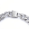 Men's 304 Stainless Steel Cuban Link Chain Bracelets BJEW-L673-001-P-2