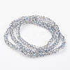 Electroplate Glass Bead Strands GLAA-A024C-HR12-2