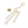 AB Color Teardrop Glass Suncatchers HJEW-JM00846-2