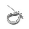 Rhodium Plated 925 Sterling Silver Pendant Bails STER-L057-081B-P-3