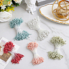 5 Bundles 5 Colors Gypsum with Cotton Cord Artificial Flower Core DIY-GF0014-07B-4