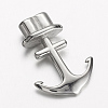 304 Stainless Steel Anchor Hook Clasps STAS-E133-103P-1