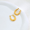Vintage Brass Oval Hoop Earrings GT1650-2