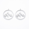 Non-Tarnish 304 Stainless Steel Pendants STAS-N090-LA911-1-3