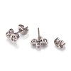 Tarnish Resistant 304 Stainless Steel Stud Earrings EJEW-N045-12P-2