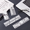 Gorgecraft 4 Sheets 4 Styles Dog Theme PET Plastic Adhesive Car Stickers STIC-GF0001-09-4