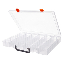 48 Grids Transparent Polypropylene(PP) Storage Box Organizer CON-WH0089-60A