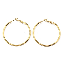 Ion Plating(IP) 316 Surgical Stainless Steel Hoop Earrings for Women EJEW-C053-08A-G