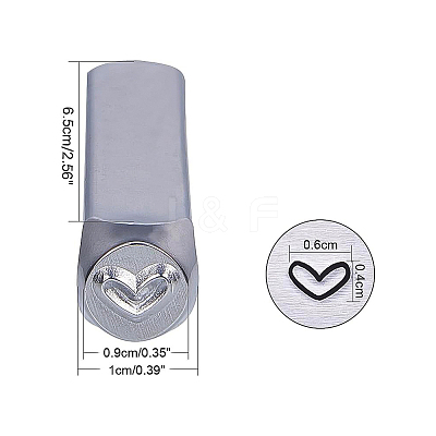 Iron Metal Stamps AJEW-BC0005-19G-1