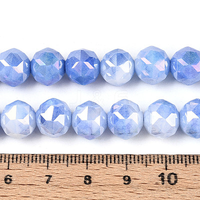 Anti-Tarnish Electroplate Glass Beads Strands GLAA-N010-10mm-08-1