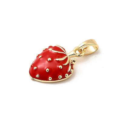Brass Enamel Pendants KK-D408-06KCG-1