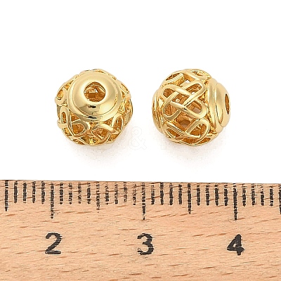 Brass Beads KK-K374-09G-1