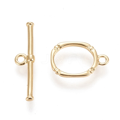 Brass Toggle Clasps KK-M108-F01-1