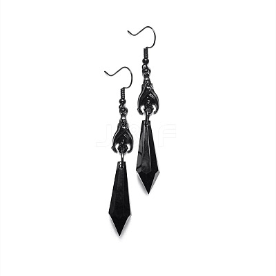 Alloy Glass Dangle Earrings FS-WG67762-02-1