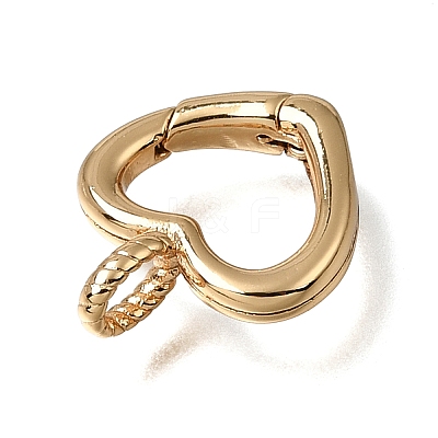 Brass Spring Gate Rings KK-CBA4292-06G-1
