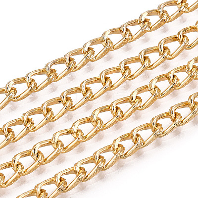 Aluminium Textured Curb Chains CHA-T001-42G-1
