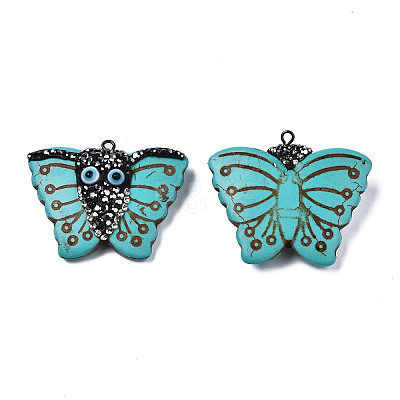 Synthetic Turquoise Pendants TURQ-N213-02-1
