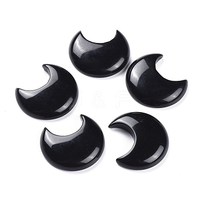 Natural Obsidian Cabochons G-P440-A02-1