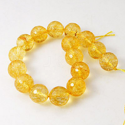 Natural Quartz Crystal Beads Strands G-G099-F10mm-19-1