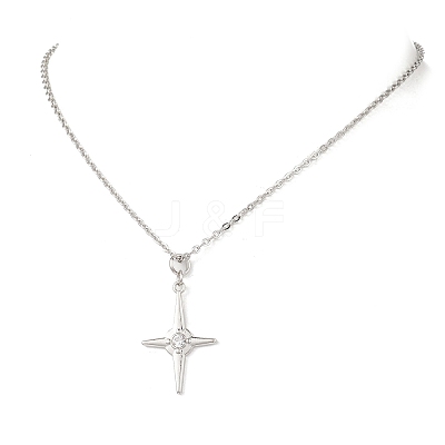 Star Alloy Rhinestone Earring & Necklaces Sets for Women SJEW-JS01359-1