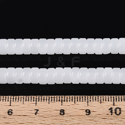 Imitation Jade Glass Beads Strands GLAA-N027-3x6mm-01-1