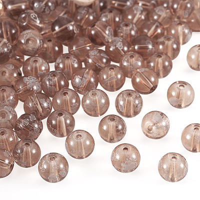 80Pcs Handmade Transparent Lampwork Beads FIND-TAD0001-04F-1