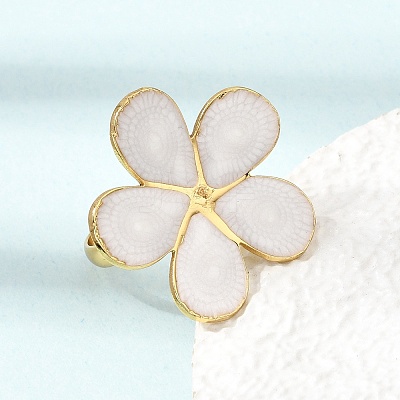 304 Stainless Steel Enamel Cuff Open Rings SA-CBA369F-04G-02-1