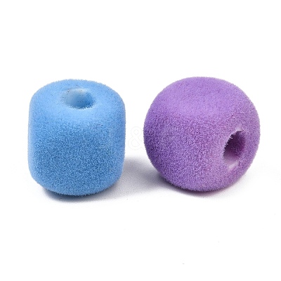 Opaque Acrylic European Beads OACR-G055-02F-1