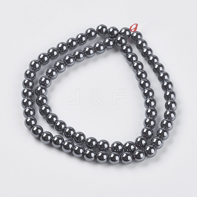 Non-Magnetic Synthetic Hematite Beads Strands G-H1072-1-1