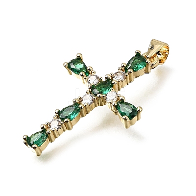 Easter Brass Pave Cubic Zirconia Pendants CU-E002-01A-G05-1