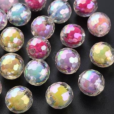Transparent Acrylic Beads TACR-S152-14B-1