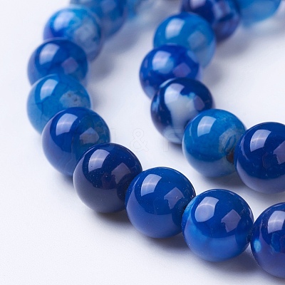 Natural Agate Beads Strands G-G754-07-8mm-1