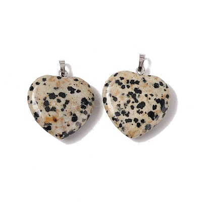 Natural Dalmatian Jasper Pendants G-G956-B60-FF-1
