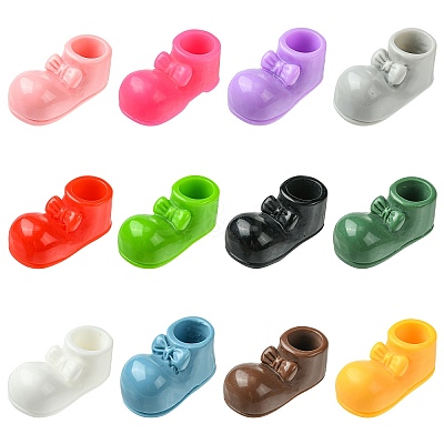 60Pcs 12 Colors Opaque Resin Cabochons RESI-CJ0004-81-1