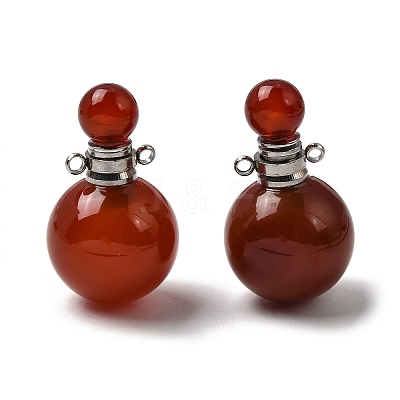 Natural & Synthetic Gemstone Perfume Bottle Pendants GG-CBA7610-02P-1