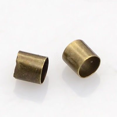 Brass Crimp Beads X-KK-L017-AB-NF-1