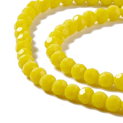 Faceted(32 Facets) Glass Beads Strands EGLA-J042-35A-01-1