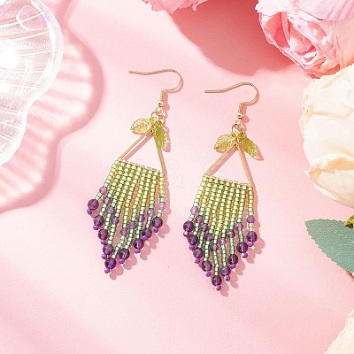 304 Stainless Steel Dangle Earrings EJEW-MZ00513-01-1