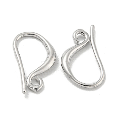 Brass Earring Hooks X-KK-L075-008P-1