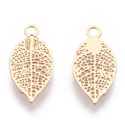 Rack Plating Brass Filigree Charms KKC-T001-45KC-1
